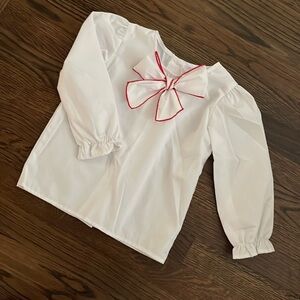 TBBC girls bow poplin blouse size 5